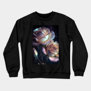 Iridescent pastel roses 6 Crewneck Sweatshirt